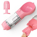 Dog Water Bottle Dispenser with Integrated Bowl and Waste Bag Storage for Outdoor Travel - Image 7