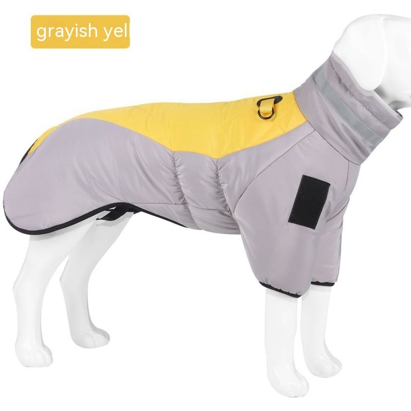 Dog Winter Coat Jacket with Warm Padded Puffer and Reflective Safety Stripe - Image 3