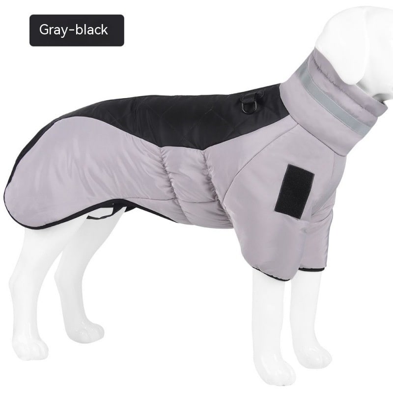 Dog Winter Coat Jacket with Warm Padded Puffer and Reflective Safety Stripe - Image 7