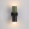 Double-Sided Wall Sconce Light with Capsule Shades and Dual Up-Down LED Lighting - Image 6