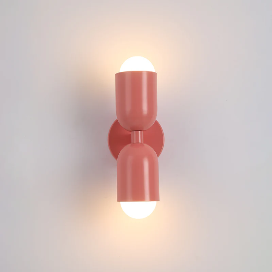 Double-Sided Wall Sconce Light with Capsule Shades and Dual Up-Down LED Lighting - Image 8
