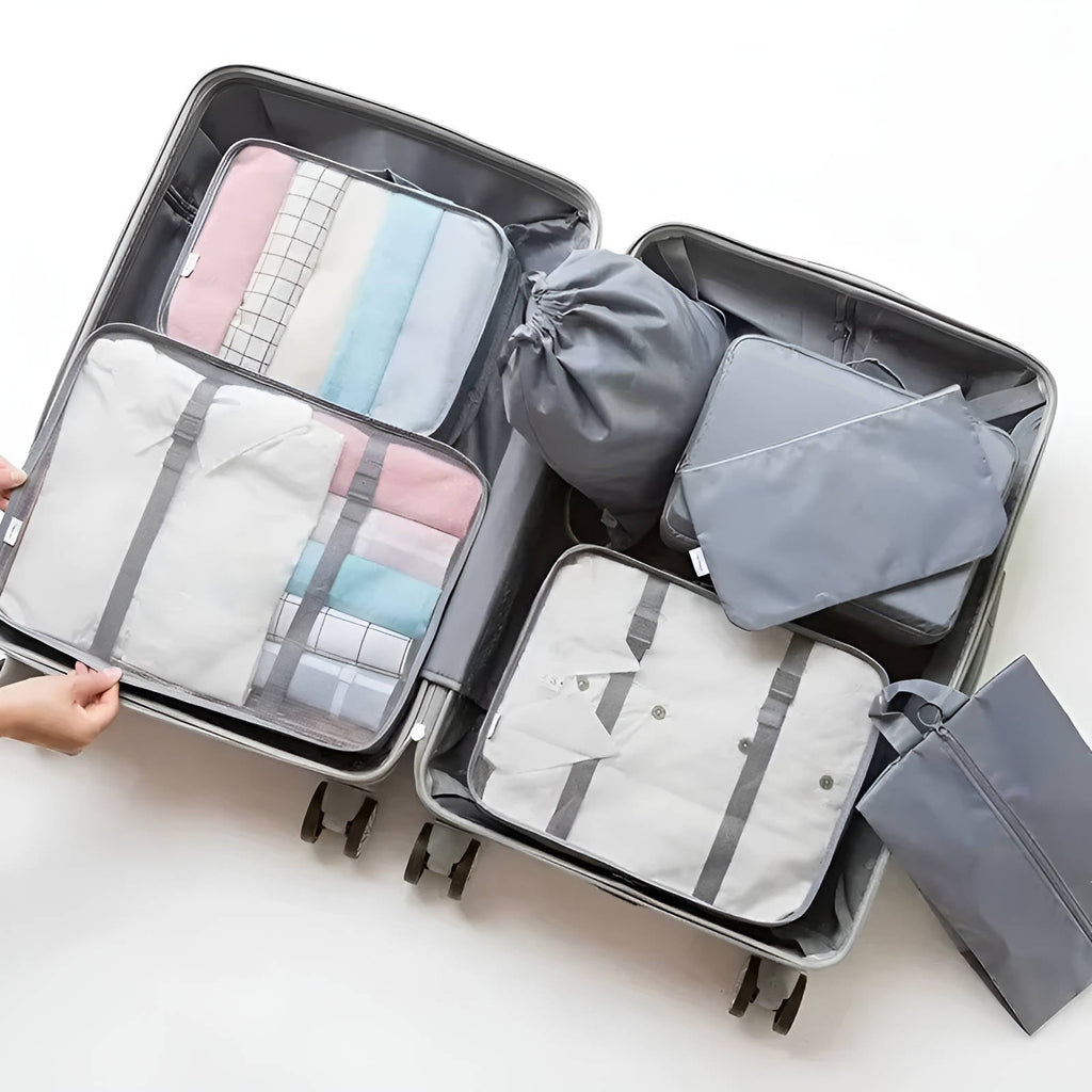 7 Piece Travel Packing Cube Organizer Set with Storage Bags