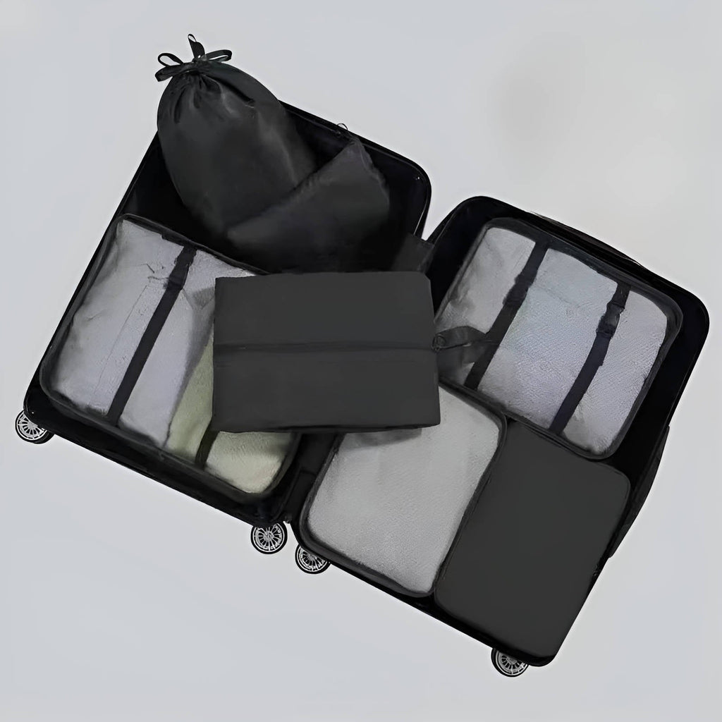 7 Piece Travel Packing Cube Organizer Set with Storage Bags