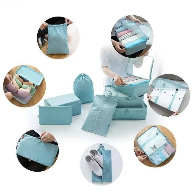7 Piece Travel Packing Cube Organizer Set with Storage Bags