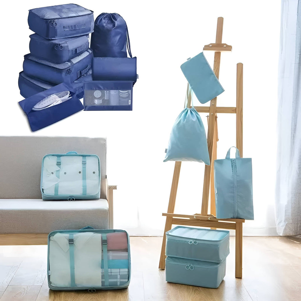 7 Piece Travel Packing Cube Organizer Set with Storage Bags