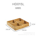 Drawer Organizer with Four Compartments Woven Seagrass Kitchen Cabinet Tray Spice Organiser - Image 4