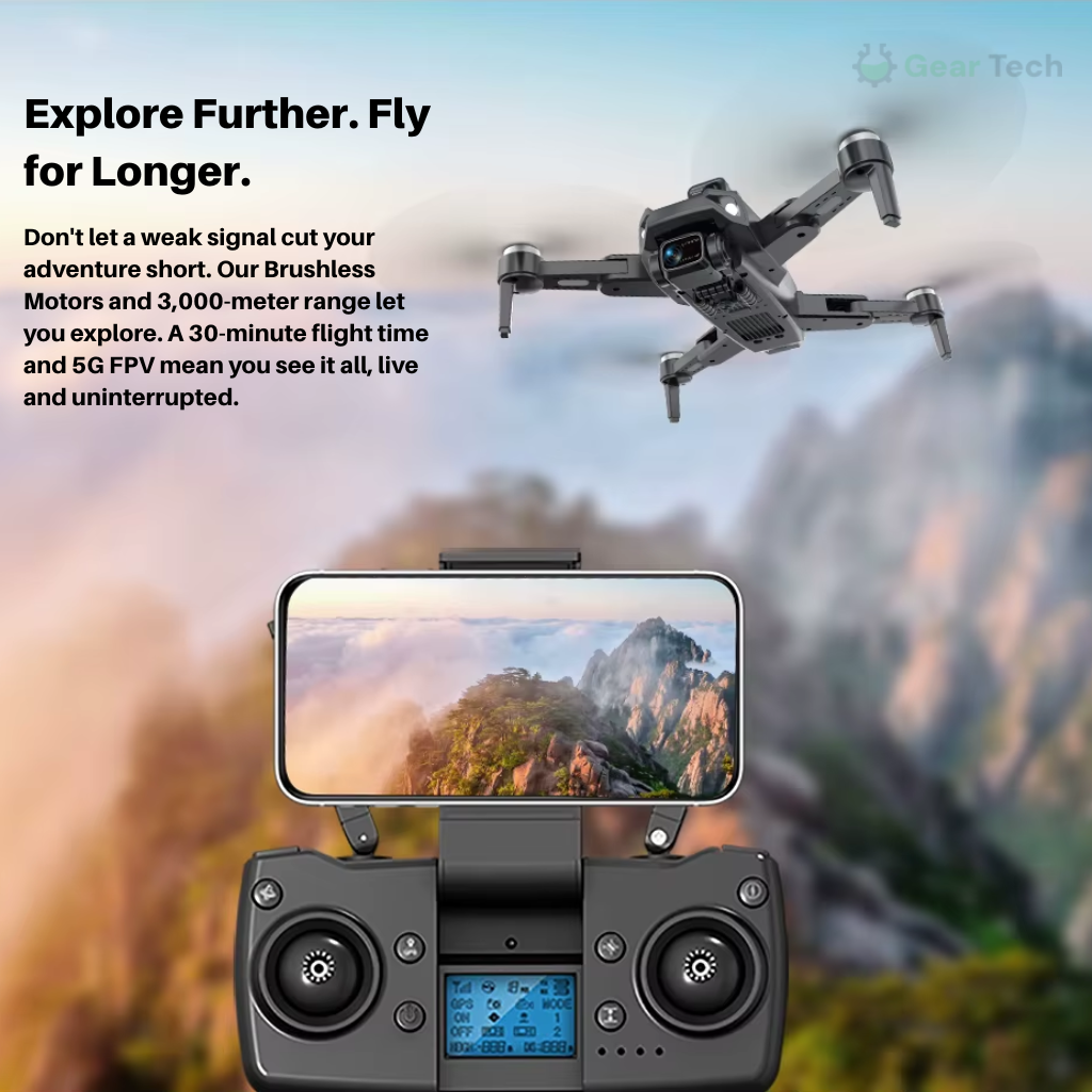 Drone with Fpv 8K Dual Camera GPS Brushless Motor Professional Aerial Photography - Image 9
