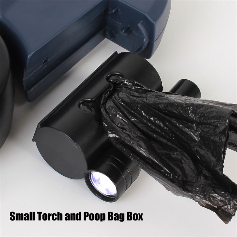 Dual Dog Leash Retractable with LED Flashlight Bag Dispenser and 360 Swivel for Two - Image 16