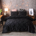 Duvet Cover and King Doona with Pintuck Design and Pillow Shams Bedding Set - Image 10