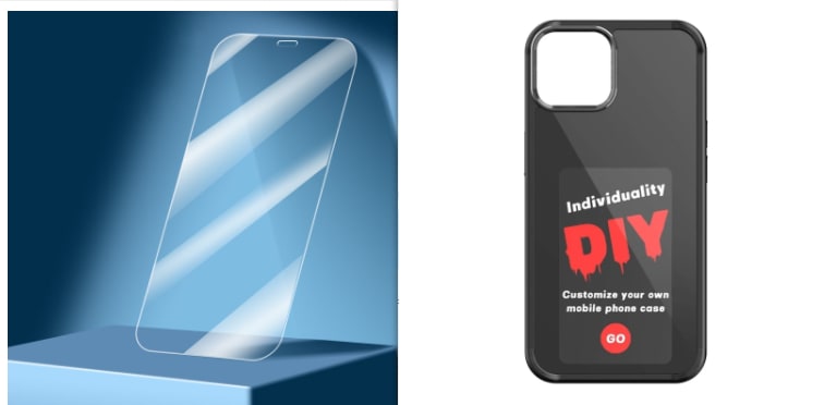 E-Ink Iphone Case with Strap Wallet and Waterproof Pouch Designer Smart Display Cover - Image 12