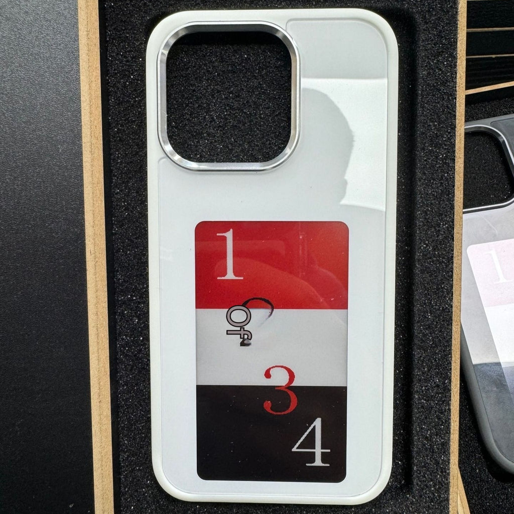 E-Ink Iphone Case with Strap Wallet and Waterproof Pouch Designer Smart Display Cover - Image 16