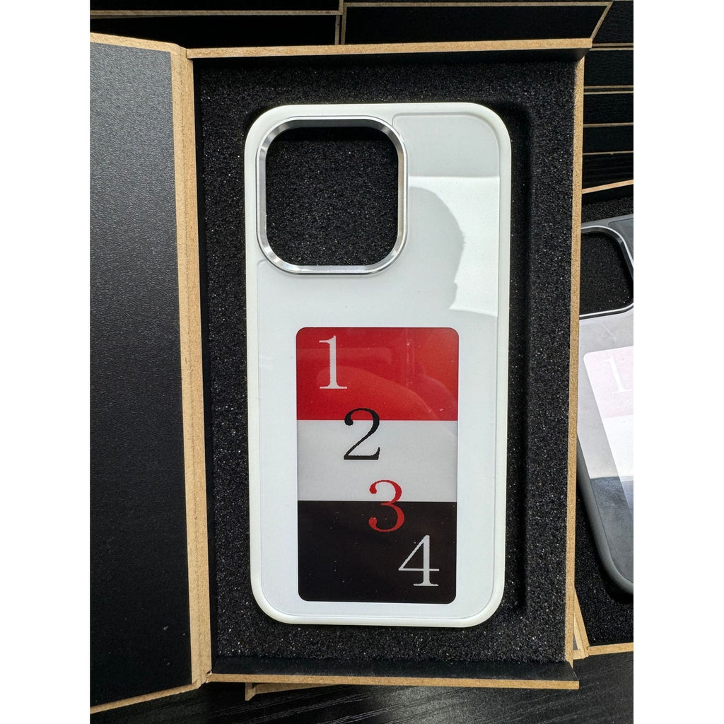 E-Ink Iphone Case with Strap Wallet and Waterproof Pouch Designer Smart Display Cover - Image 6