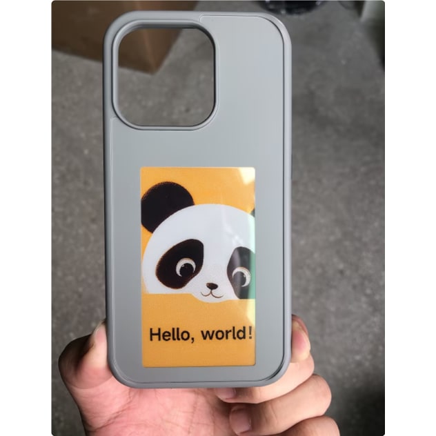 E-Ink Iphone Case with Strap Wallet and Waterproof Pouch Designer Smart Display Cover - Image 9