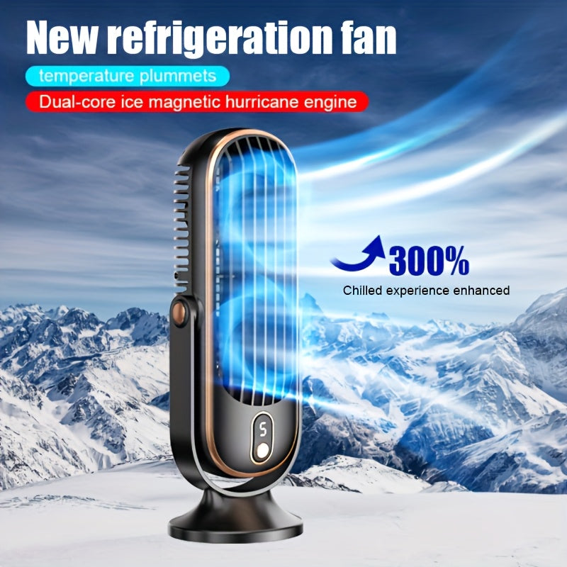 Portable 5-Speed USB Cooling Fan with Dual Motor Design