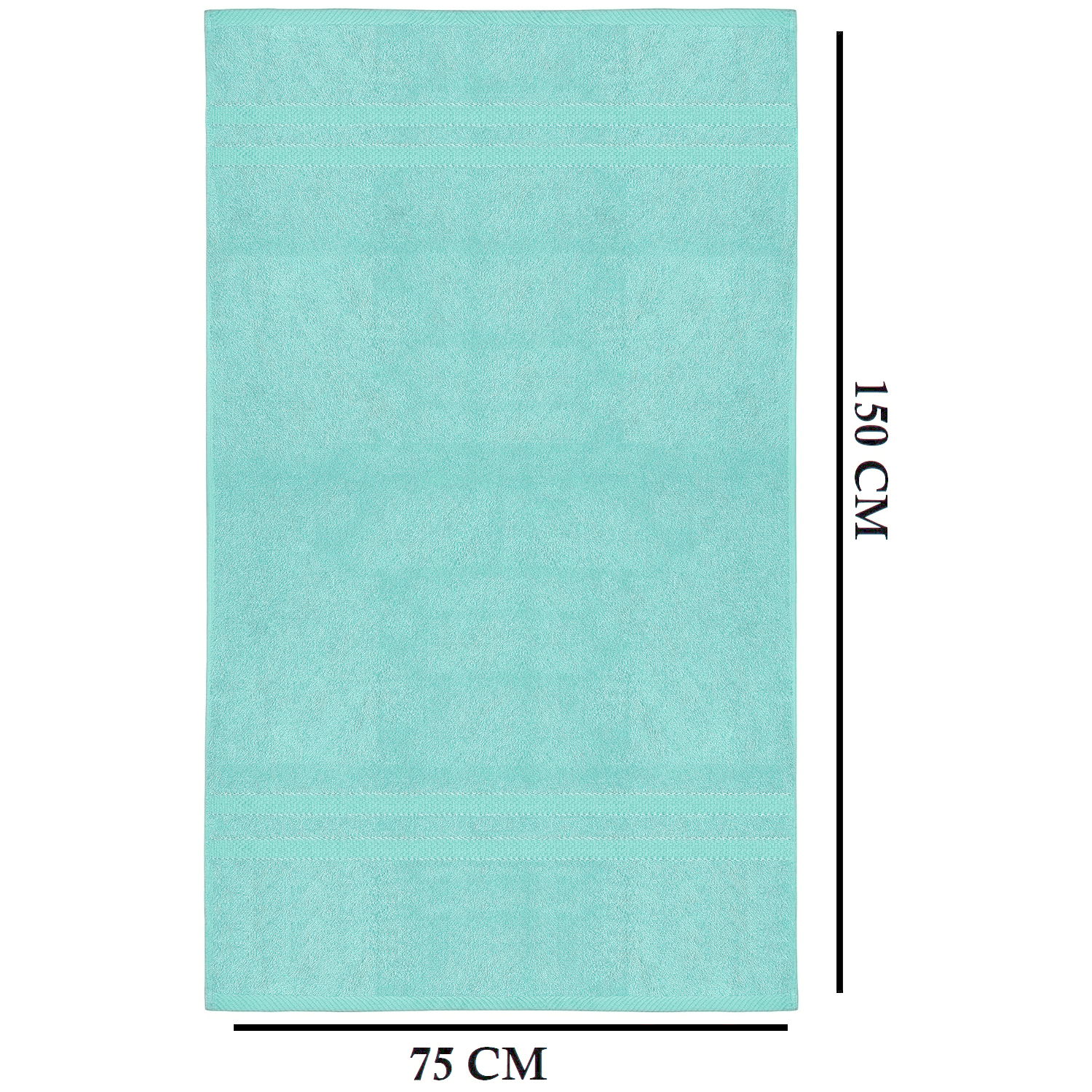 4-teiliges übergroßes Badetuch-Set 75 × 150 cm saugfähig