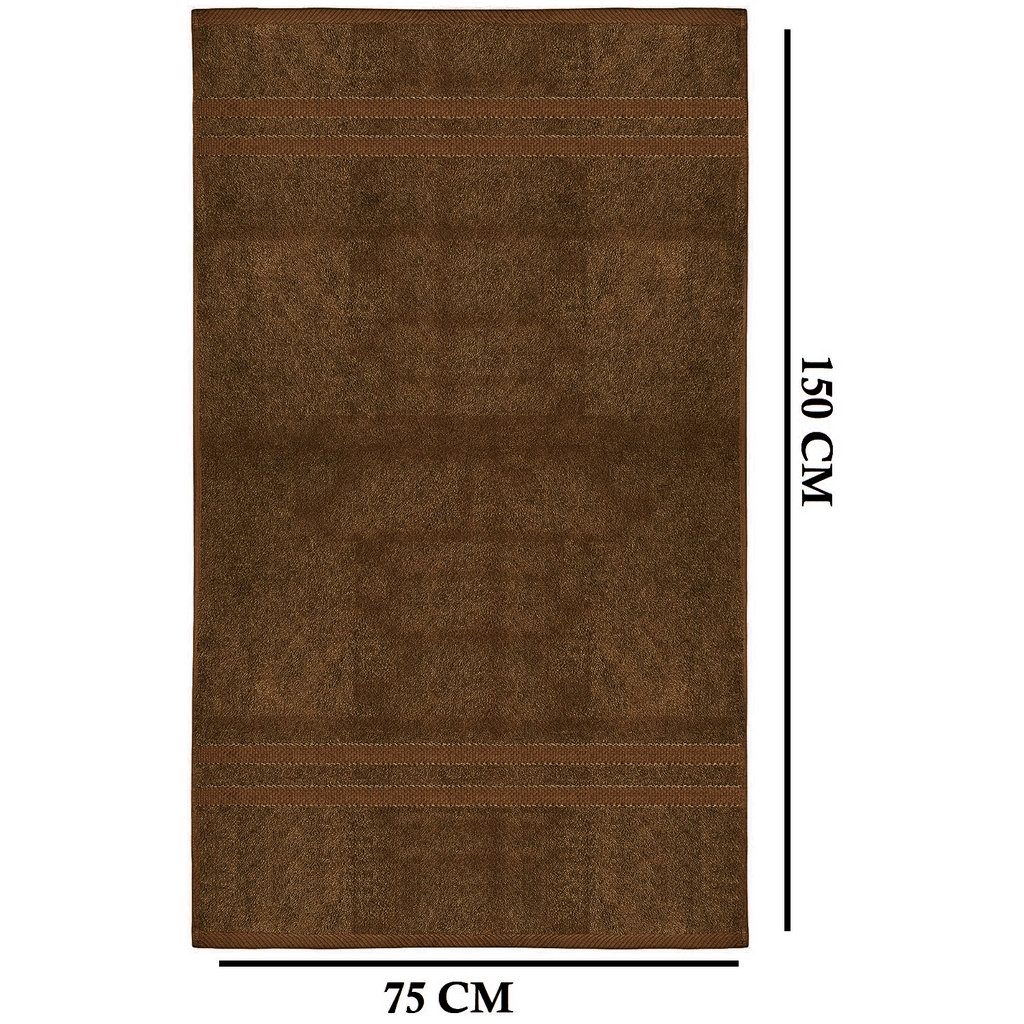 4-teiliges übergroßes Badetuch-Set 75 × 150 cm saugfähig