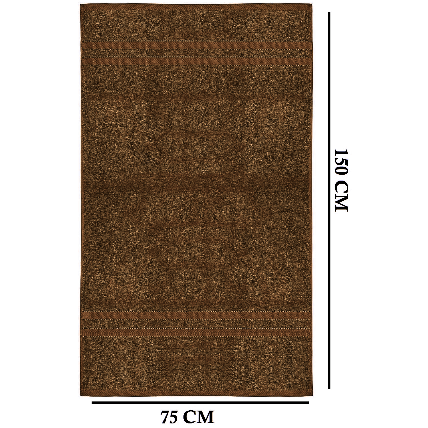4-teiliges übergroßes Badetuch-Set 75 × 150 cm saugfähig