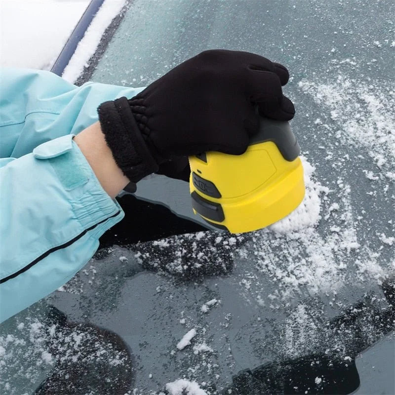 Electric Car Ice Scraper with USB Rechargeable Cordless Design and Rotating Scraping Disc - Image 3