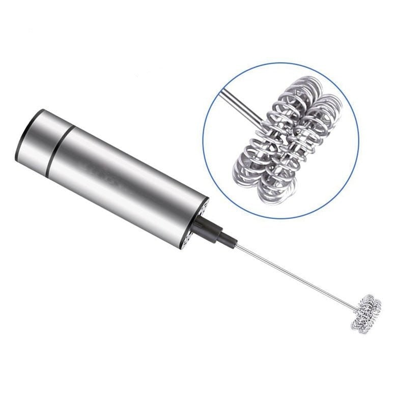 Electric Coffee Frother with Stainless Steel Whisk and USB Rechargeable Handheld Design - Image 6