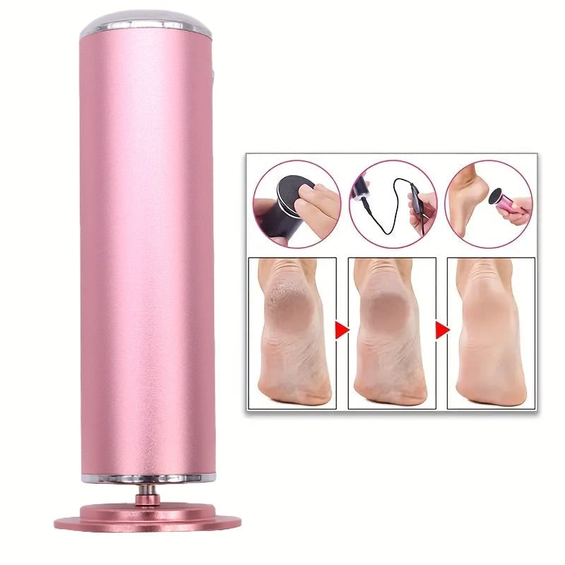 Electric Foot File and Callus Remover with Rechargeable Rotating Roller and Adjustable Speeds - Image 4