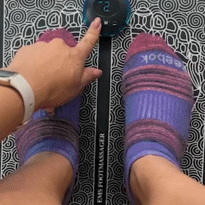 Electric Foot Massager Portable Ems Mat Digital LED Display Wireless Rechargeable - Image 2