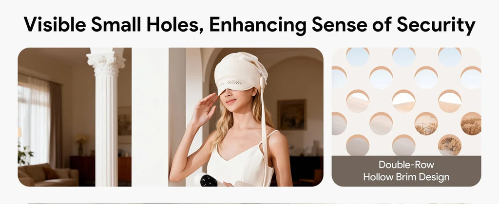 Electric Head and Scalp Massager Eye Compress Heated Air Pressure Visor Headband - Image 12