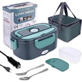 Electric Heated Lunch Box with Stainless Steel Tray Insulated Carrying Bag and Portable Power Cord - Image 1