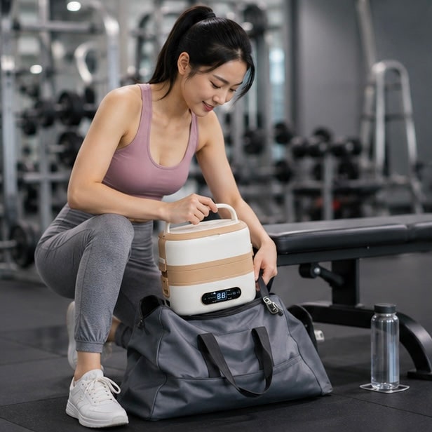 Electric Heated Stainless Steel Lunch Box with Bento Containers and Removable Cutlery Compartment - Image 17