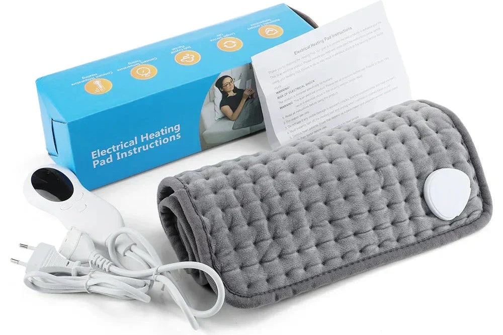 Electric Heating Pad for Back Pain and Neck with Digital Controller and Timer - Image 2