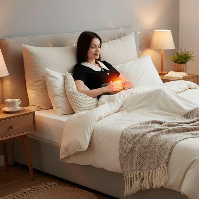 Electric Heating Pad with USB Power Plush Fabric Adjustable Temperature for Back Pain Relief - Image 2