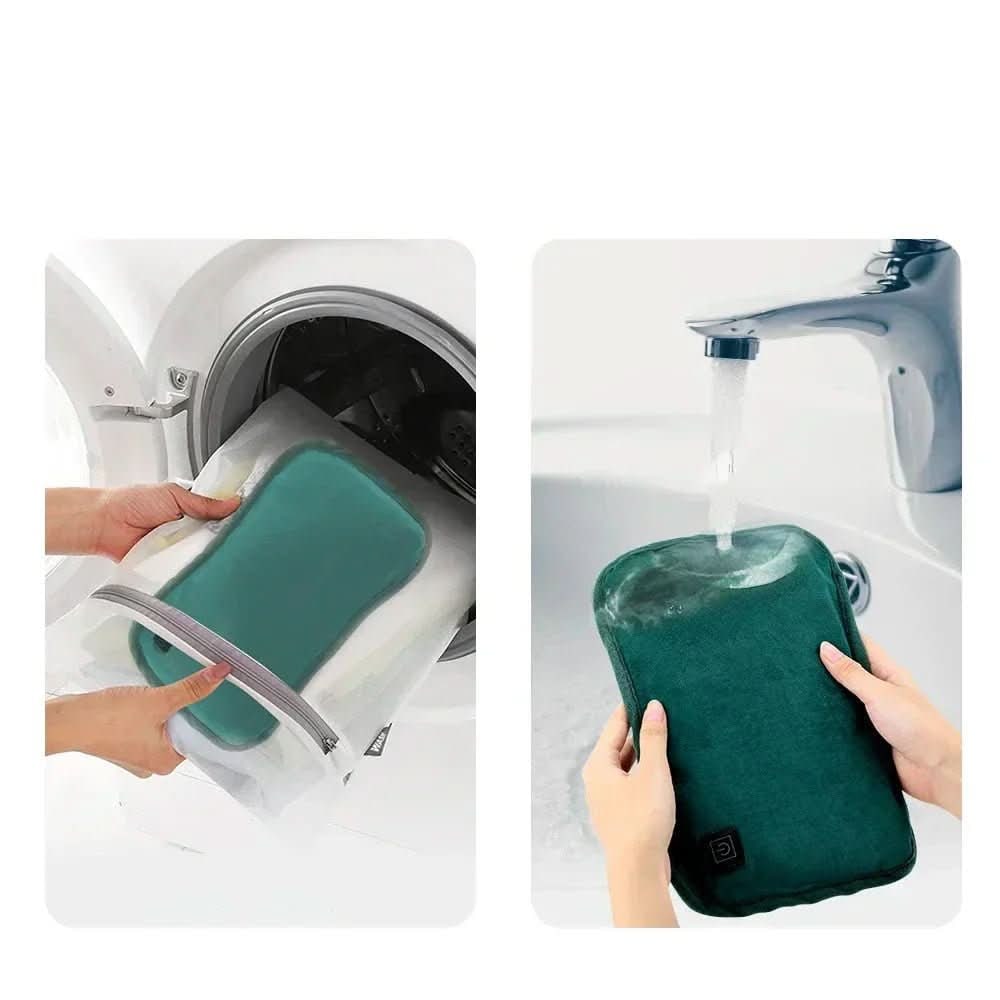 Electric Heating Pad with USB Power Plush Fabric Adjustable Temperature for Back Pain Relief - Image 5