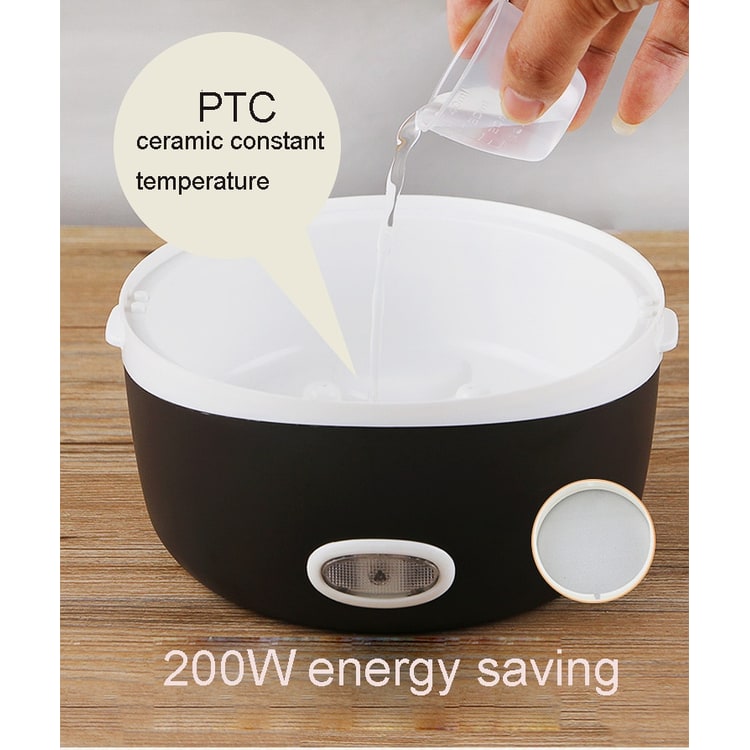 Electric Heating Portable Lunch Box with Stainless Steel Bowls and Food Steamer Bento - Image 6