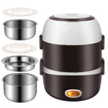 Electric Heating Portable Lunch Box with Stainless Steel Bowls and Food Steamer Bento - Image 7