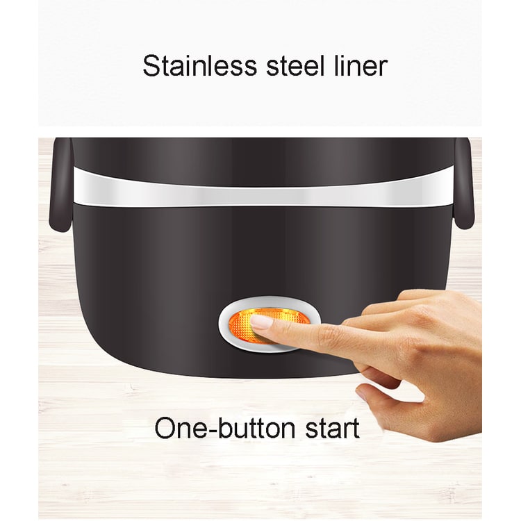 Electric Heating Portable Lunch Box with Stainless Steel Bowls and Food Steamer Bento - Image 8