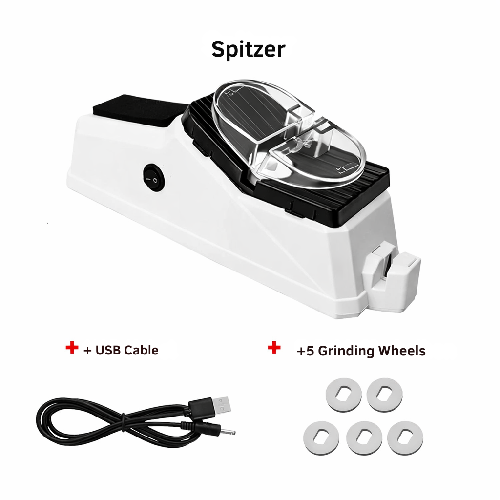 Electric Knife Sharpener Kitchen Scissor USB Non Slip For Knives - Image 5