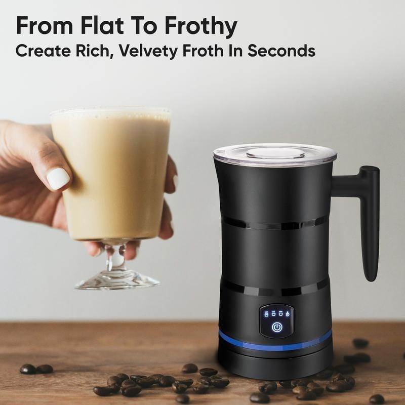 Electric Milk Frother and Steamer with Automatic Frothing for Creamy Foam Handheld - Image 4