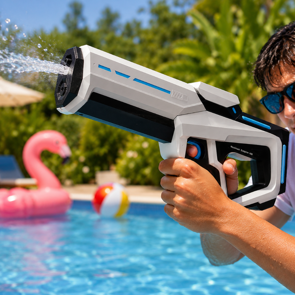Electric Water Gun Automatic Blaster Rifle Trigger Portable Outdoor Long Range - Image 1