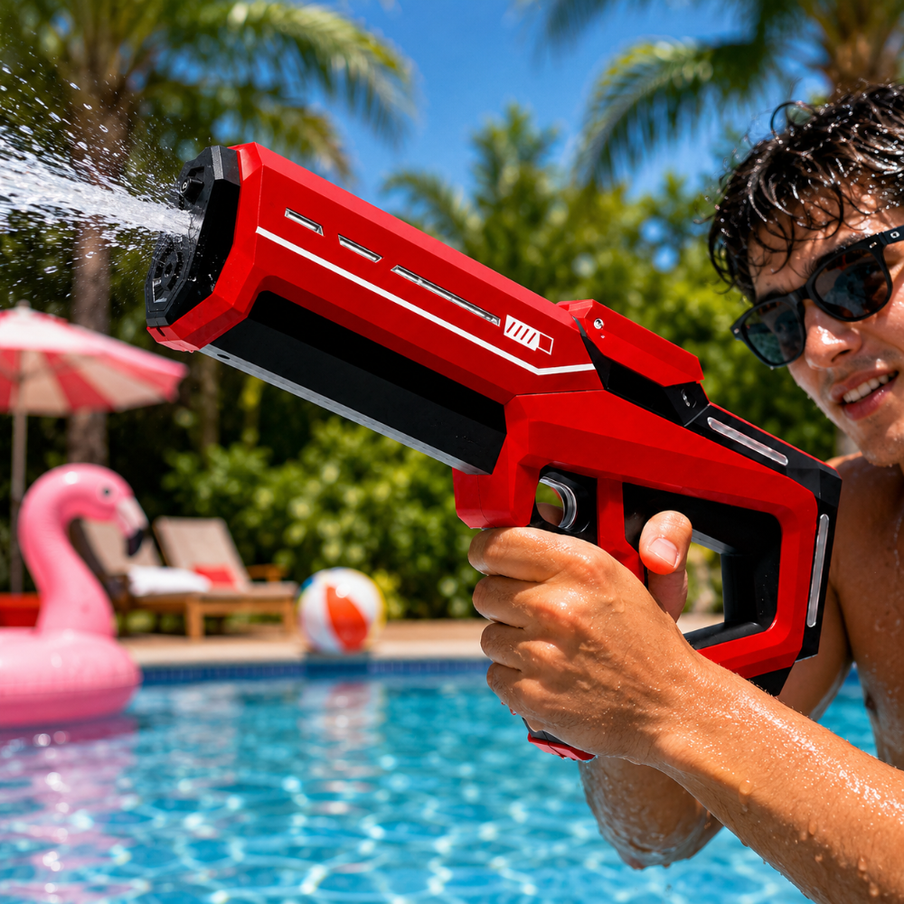 Electric Water Gun Automatic Blaster Rifle Trigger Portable Outdoor Long Range - Image 2