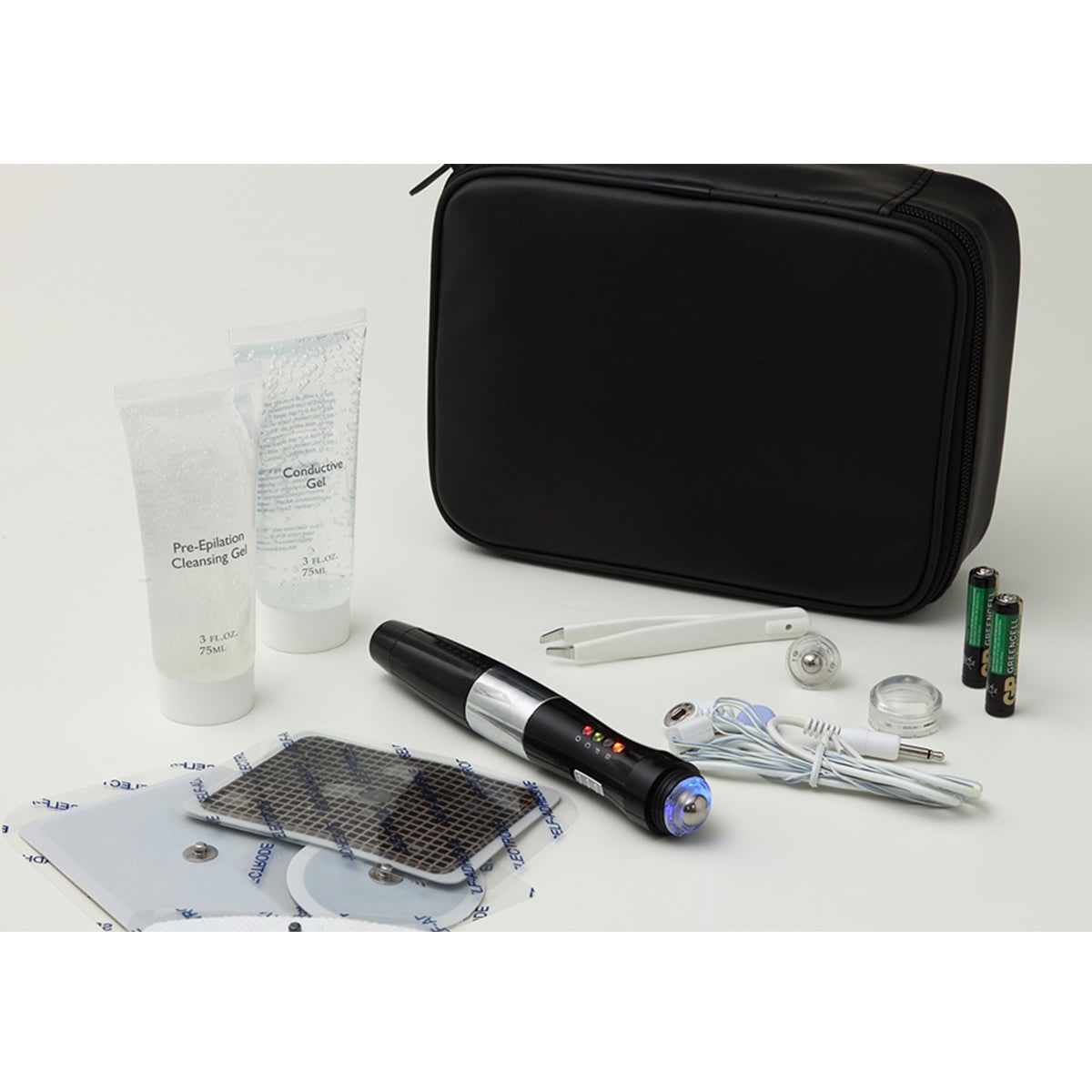 Electrolysis Hair Remover Portable Wireless LED Rollerball Pen Kit Home - Image 10
