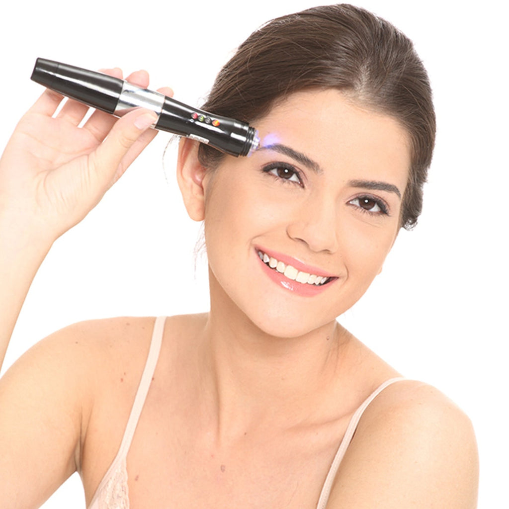 Electrolysis Hair Remover Portable Wireless LED Rollerball Pen Kit Home - Image 5