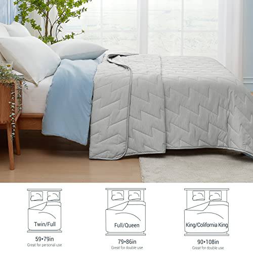 Cooling Comforter V Quilted Temperature Regulating Blanket