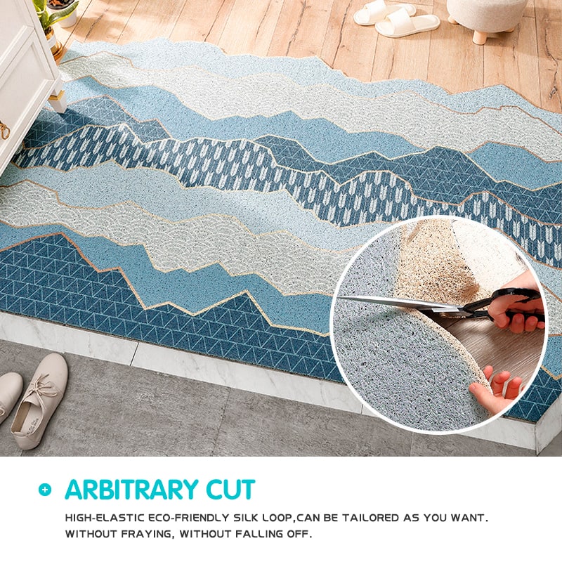 Entryway Doormat Indoor Outdoor Rugs with Non-Slip Backing and Dirt-Trapping PVC Loop - Image 6