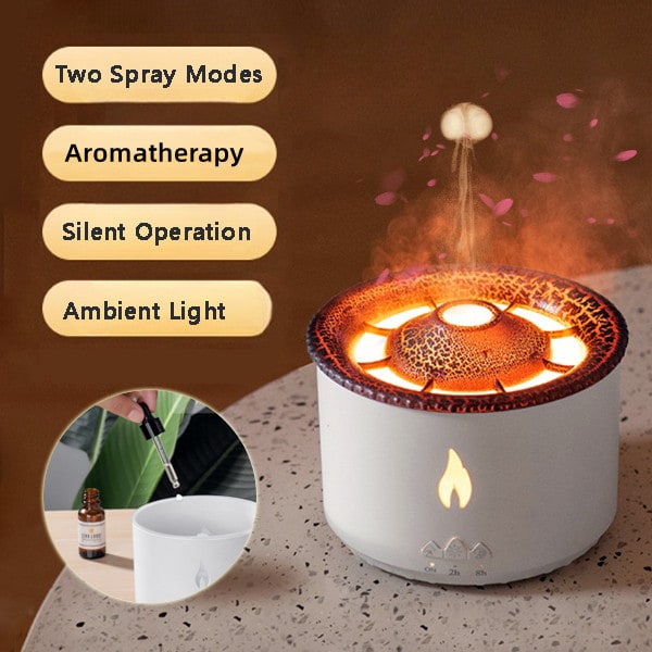 Essential Oil Humidifier Diffuser with Ultrasonic Mist and Light Effect Reed - Image 1