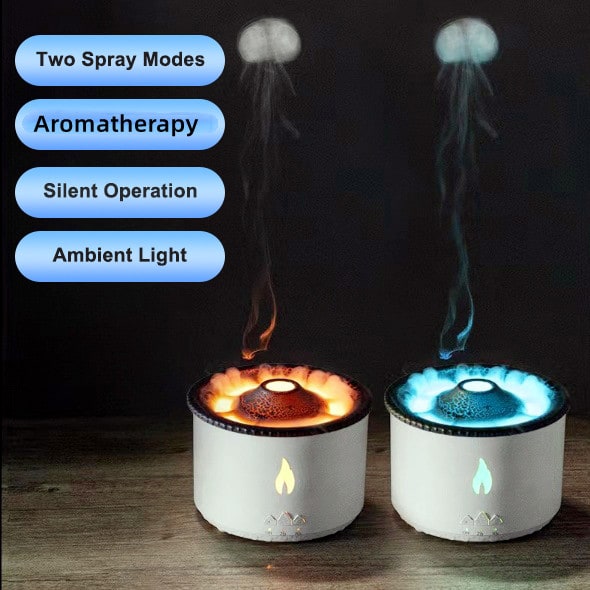 Essential Oil Humidifier Diffuser with Ultrasonic Mist and Light Effect Reed - Image 2