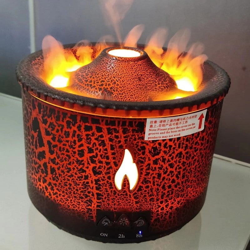 Essential Oil Humidifier Diffuser with Ultrasonic Mist and Light Effect Reed - Image 6