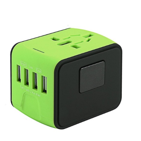 Eu Travel Adapter Plug with Universal Power Outlets USB and Usb-C Ports for Worldwide Charging - Image 4