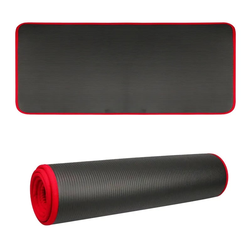 Exercise Mat and Bikram Yoga with 10mm Thick Non-Slip Cushioning for Floor Workouts - Image 10