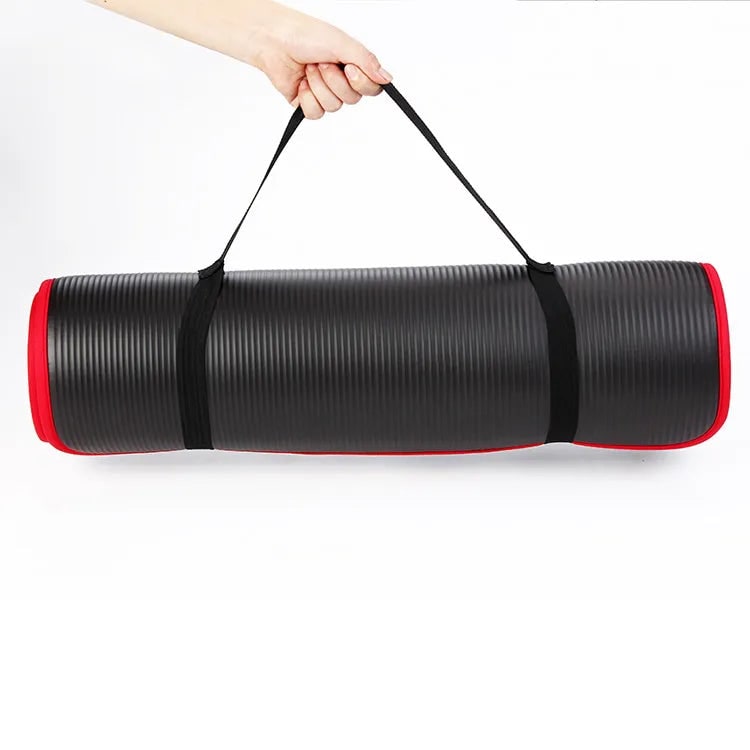 Exercise Mat and Bikram Yoga with 10mm Thick Non-Slip Cushioning for Floor Workouts - Image 11