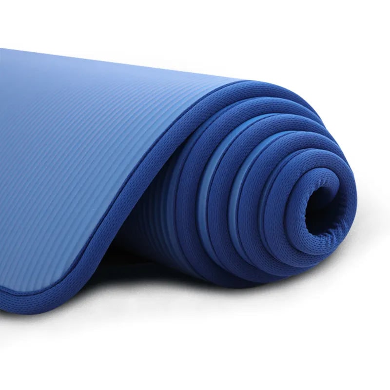 Exercise Mat and Bikram Yoga with 10mm Thick Non-Slip Cushioning for Floor Workouts - Image 5
