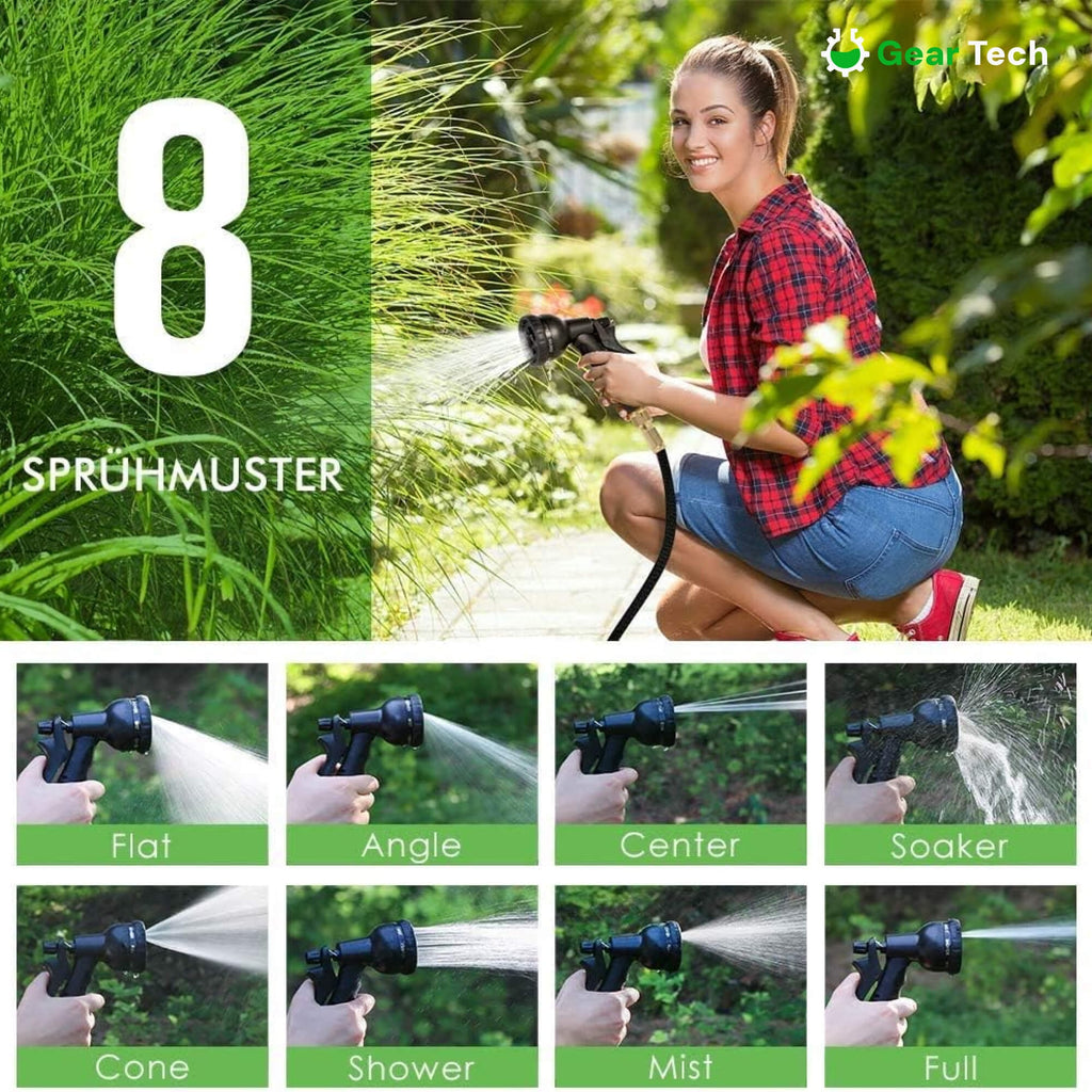 Expandable Garden Hose with Flexible Anti-Kink Design 8-Mode Spray Nozzle and Leak-Proof Connectors - Image 11
